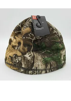 Under Armour UA Reversible Fleece Camo 2.0 Beanie Men Hat Hunting Real Tree OSFA • $29