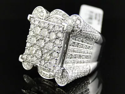 14K White Gold Plated 3.00CT D/VVS1 Simulated Diamond Wedding Men's Band Ring • $199.99