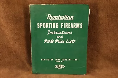 Vtg Remington Sporting Firearms Instructions & Parts Price List Catalog • $9.99