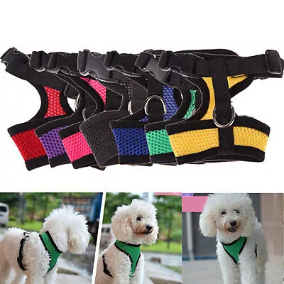 Adjustable Pet Control Harness Collar Safety Strap Mesh Vest For Dog Puppy Cat • $1.89