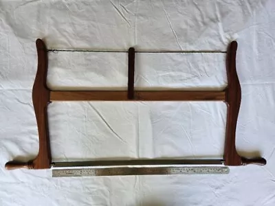 Authentic Used Harris Tools Hardwood Bow Saw/Frame Saw/Hand Saw With 11 Blades • $300