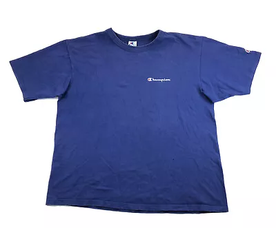 Champion VTG Mens XL Blue Short Sleeve T Shirt Made In USA • $14.95