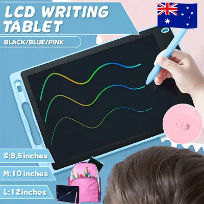 $9.59 • Buy 8.5  10  12  LCD Writing Tablet Drawing Board Colorful Doodle Handwriting Pad AU
