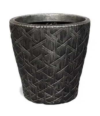 Strata Roma Planter 32cm Weave Effect Pewter • £15.99