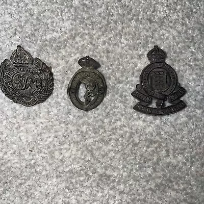 £20 • Buy WW2 Royal Engineers Plastic Economy Cap Badge Genuine - A Stanley & Sons Walsall