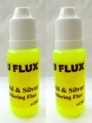 £4.80 • Buy 2x15ml AuFlux Gold And Silver Soldering Flux Bottle Au Premium Flux 