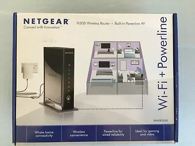 Netgear WNXR2000 Wireless-N300 Router +Powerline AV • $39