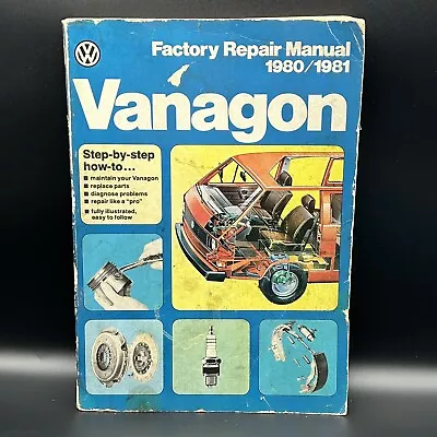 VW Vanagon Factory Repair Manual 1980 1981 [Volkswagen Type 25 Wagon] • $42.97