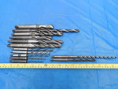 Morse Taper #1 #2 Twist Drill Bits 23/64 39/64 3/4  Southbend Lathe Tooling Lot • $89.99