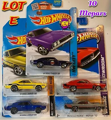 HOT WHEELS LOT Of 10 MOPARS All Different.... Lot E • $36.25