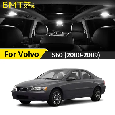 21 Bulbs LED Interior Light White Package Kit For 2000-2009 Volvo S60 + License  • $20.89