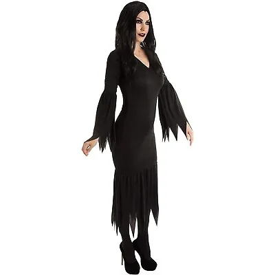 Vampiress Women's Elvira Morticia Halloween Costume Dress - 14-16 Large #3939 • $12.50