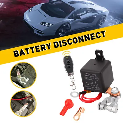Car Battery Switch Disconnect Power Kill Master Isolator Cut Off Remote Control • $19.94