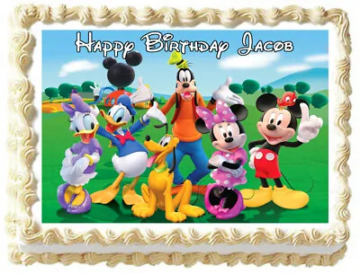 MICKEY MOUSE Edible Cake Topper Party Image Party • $8.95