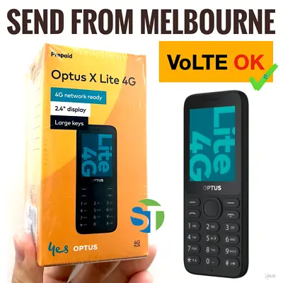 NEW Optus X Lite 4G VoLTE OK Senior Mobile Phone Large Big Button Camera Classic • $48.95