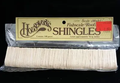 $6.99 • Buy Vintage 1978 Houseworks Doll House Fishscale Roofing Shingles 100 Pcs New