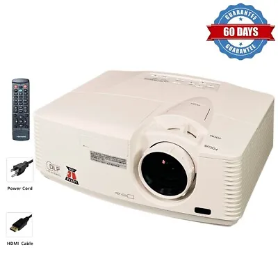 DLP Projector 4300 ANSI For Home Theater Gaming PC 3D Ready HD HDMI W/Bundle • $150.71