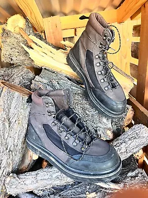 Dan Bailey Adventurer Men’s Wading Fishing Boots Shoes Sz 9 Black/Brown Lace-Up • $15.50