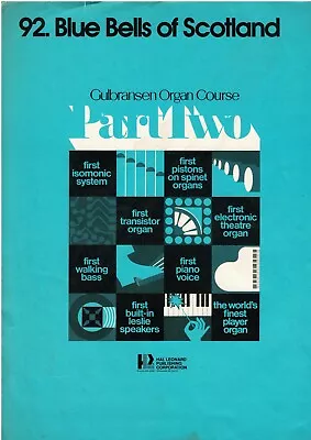 $2.75 • Buy Blue Bells Of Scotland  ~ Words & Music Gulbransen Organ Course 1975