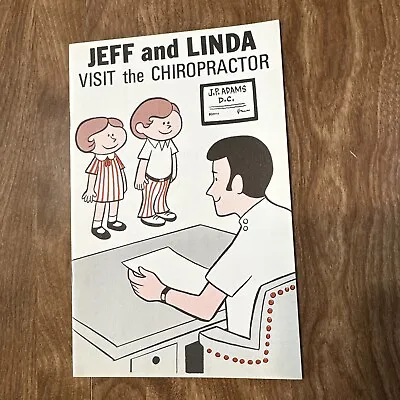 Vintage Like-New Coloring Book 1974 “Jeff & Linda Visit The Chiropractor” • $4.25