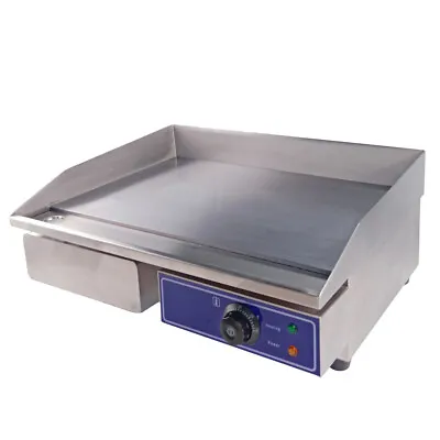 £144.79 • Buy Electric Griddle Countertop 54cm Hot Plate Commercial BBQ Grill Stainless Steel