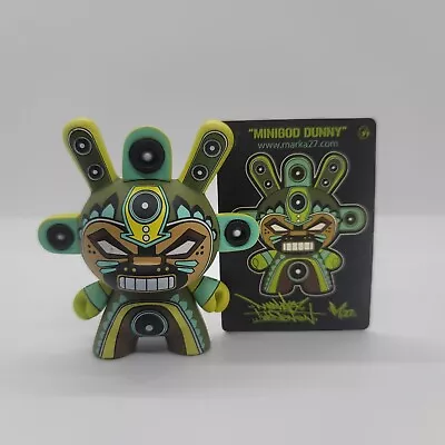 Kidrobot Dunny 2011 Azteca II 2 Vinyl Figure Green MInigod Marka27 Loose Aztec • $17