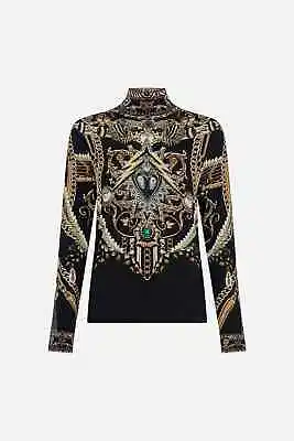 Camilla Franks 'Chaos In The Cosmos' Jersey Turtleneck Size XL RRP $329 • $125