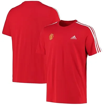 Adidas Manchester United Football T Shirt Mens Small Man Utd Retro Top • £16.96