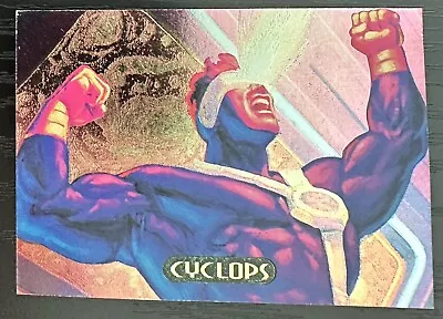 1994 Fleer Marvel Masterpieces Cyclops Power Blast #4 Of 9 Insert Chase Card • $4.19