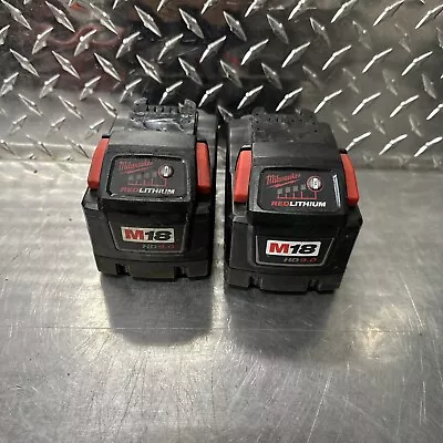 2 Of Milwaukee M18 18v High Demand Battery 9.0 Ah FOR PARTS • $140