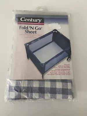 Vtg Century Pack N Play Sheet Fitted Portable Playard Crib Sheets 39 X 27 NOS • $17.99