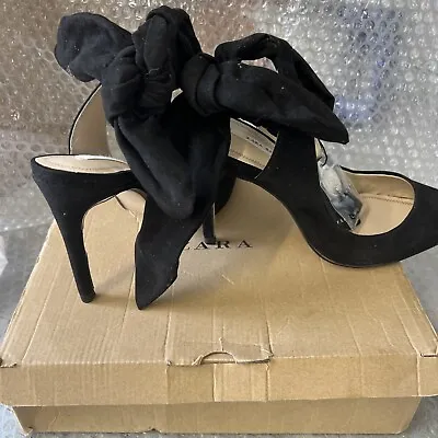 Zara Basic Bow Shoe Sandals Size 4 New • £20