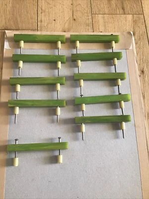 £12.50 • Buy 10no Original Art Deco  Green Bakelite  Handles  In Fabulous Condition
