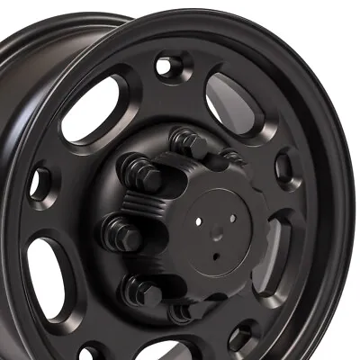 16x6.5 Rims Fit HD GM Chevy 8 Lug Black Wheels 8x165 5079 SET Of 4 • $731