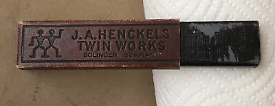 J.A. Henckels Twin Works Straight Razor Germany Box Bottom Only • $10