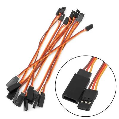 $2.99 • Buy 10PCS 150mm 15cm Servo Extension Wire Lead Cable For RC Futaba JR Male To Female