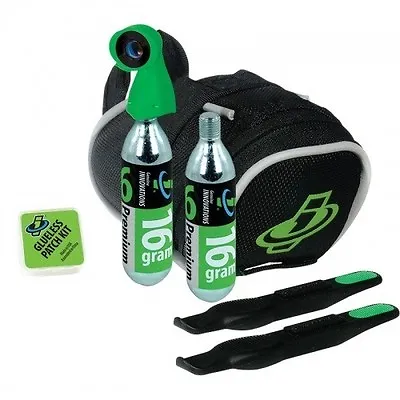 Genuine Innovations Road Bike Seat Small Bag Tyre Inflation CO2 Repair Kit • £22.99