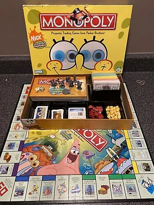 Hasbro Nickelodeon Spongebob Squarepants Monopoly Collectors Edition 2005 • $14.95