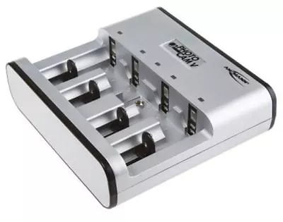 Ansmann Photocam V 5-Slot Battery Charger For 9V AA AAA C D With EURO UK P • £62.64