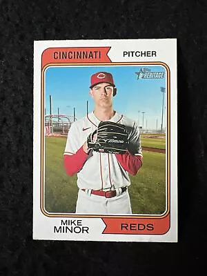 2023 Topps Heritage #485 Mike Minor - Reds - SP • $2.54