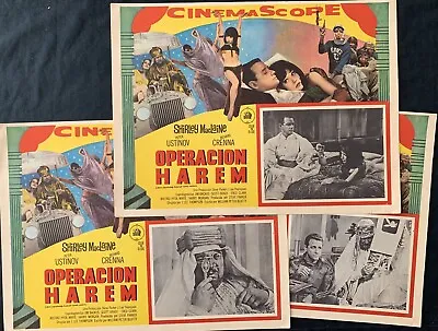$14.99 • Buy JOHN GOLDFARB, PLEASE COME HOME Shirley MacLaine (3) Mexican Lobby Cards 1965