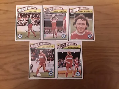 £3.19 • Buy Topps Chewing Gum Football Cards 77/78 Season Middlesbrough 