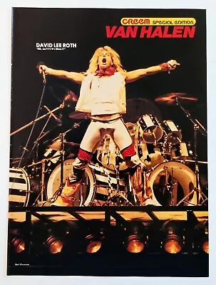 Van Halen David Lee Roth Live~orig 1982 Poster~vtg Print Magazine Pinup Clipping • $15.99