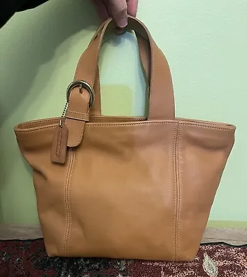 Vintage Coach 314 Leather Tote Buckle Handbag  • $79