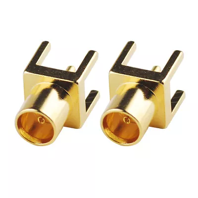 2-Pack MCX Jack Socket 50Ohm 0.200  Thru Hole PCB Mount Solder Coaxial Connector • $2.38