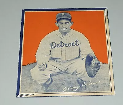 $15.50 • Buy 1934 - 1939 Series Wheaties Baseball Cereal Box Panel - Mickey Cochrane Tigers