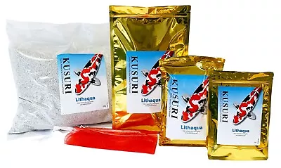 KUSURI Lithaqua 1kg/5kg/10kg/20kg Calcified Seaweed Raises KH In Soft Pond Water • £11