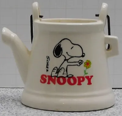 Vintage Peanuts Snoopy Ceramic Toothpick Holder Nice Condition HTF • $24.95