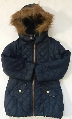 Mayoral Chic Navy Coat (No Belt) Age 6. Good Condition. UK POST ONLY  • £15