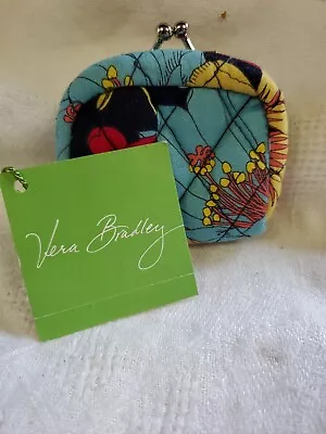 Vera Bradley Contact Lens Case ~ Mini Purse W/Kiss Lock  ~ Happy Snails  NWT • $12